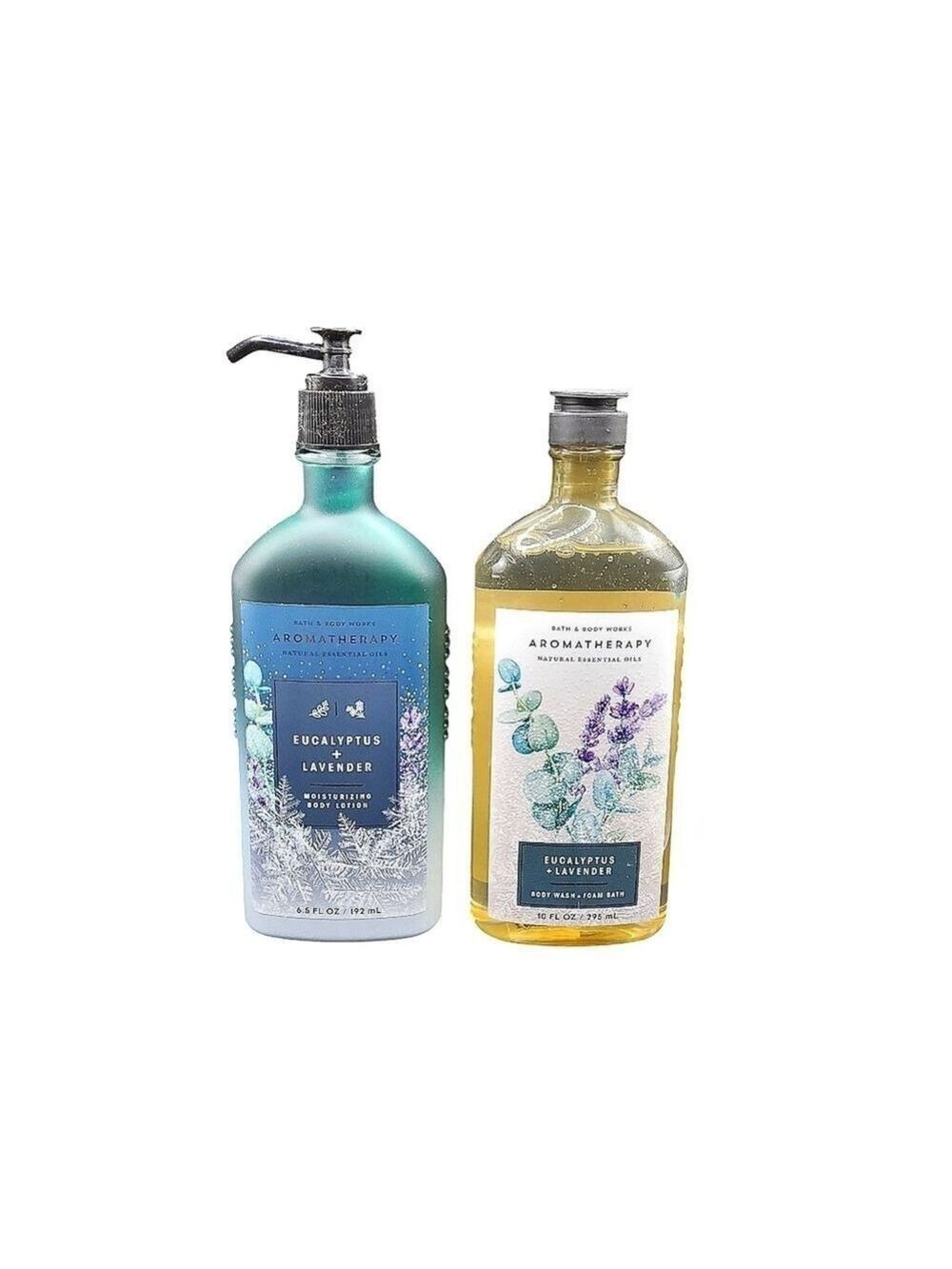 Eucalyptus Lavender Body Wash & Lotion Set By Bath & Body Works